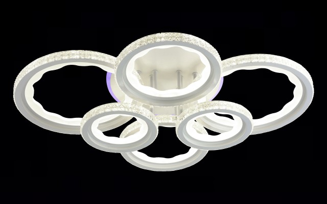 МС-C7171D/6B WH (RGB) Led 177W+5W 3000K+4000K+6500K диммер (1) светильник потолочный
