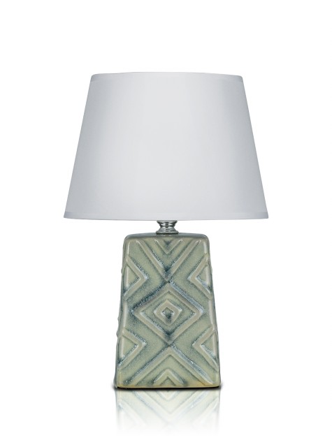 А-LE512 Gray+WT абажур, размер: 200*200*300мм (24) светильник настольный