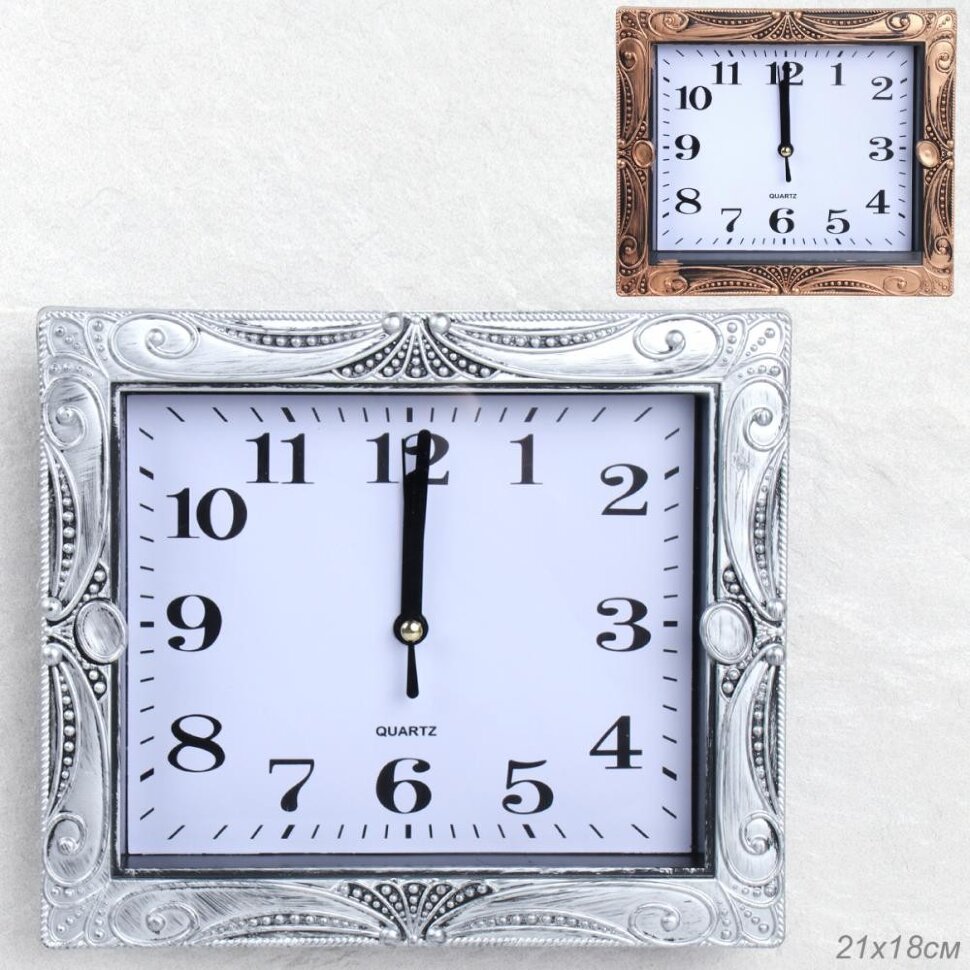 736695 (в уп.60шт.) - Часы настенные, квадратные 2 [01107867]