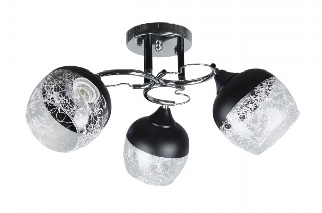 Д-W3025/3 CR+BK (6) светильник потолочный