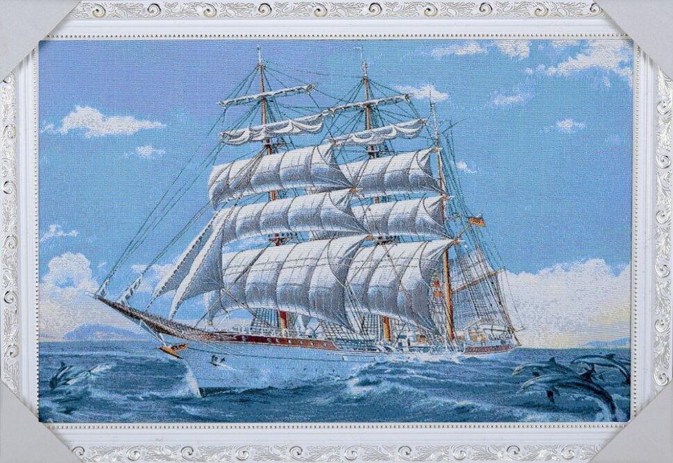 40*60 27Б Картина гобелен белая рамка [01111882]