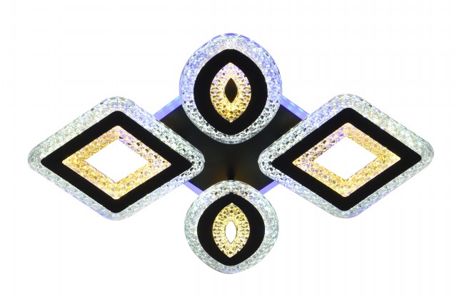 Д2115/2+2C BK Led 116W+18W 3000K+4000K+6500K+RGB диммер (1) светильник потолочный