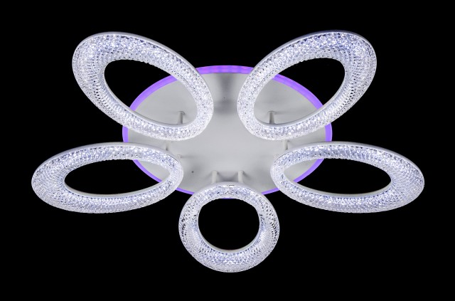 Д3684/5C WH Led 160W+28W 3000K+4000K+6500K+RGB диммер (1) светильник потолочный