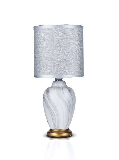 В-HS8474 white+white shade, размер: 130*130*290мм (24) светильник настольный