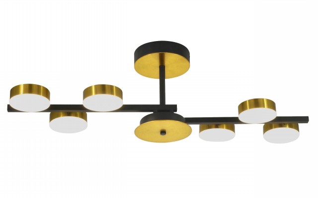 Х20616/6 BK+BRASS LED72W 3000-4000-6000K Dimmer (5) светильник потолочный