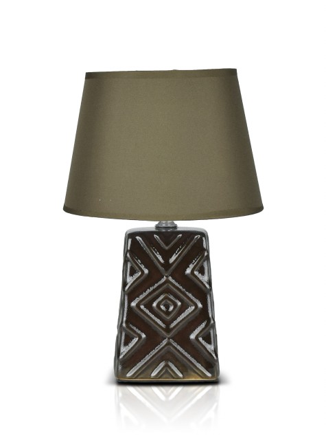 А-LE512 Brown+Brown абажур, размер: 200*200*300мм (24) светильник настольный
