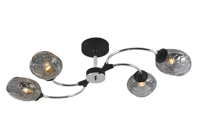 МС-XA1365B/4 BK+CR (5) светильник потолочный