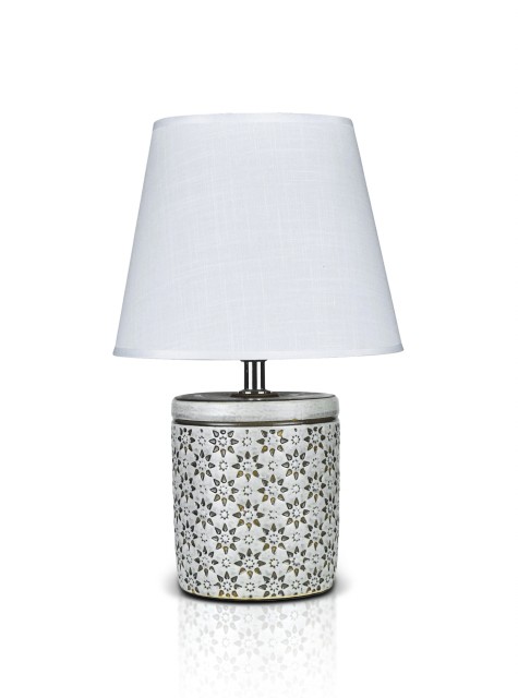 К-EA012 Ancient+White shade H32см (24) светильник настольный