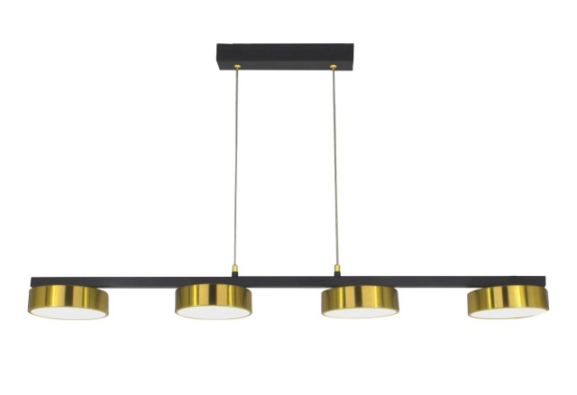 Х20604/4 BK+BRASS LED58W 3000-4000-6000K Dimmer (1) светильник потолочный
