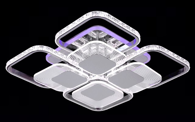 МС-DK5886C/4+4B CR (RGB) Led 96W+6W 3000K+4000K+6500K диммер (1) светильник потолочный
