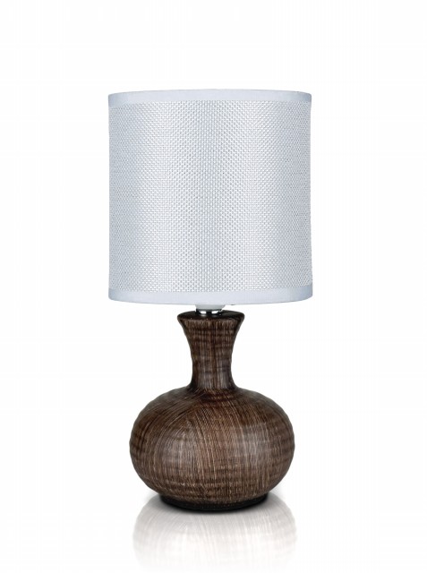 В-HS8500 d.brown+white shade, размер: 130*130*275мм (24) светильник настольный