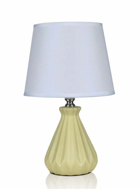 В-HS8331 beige-white shade, размер: 180*180*300мм (18) светильник настольный