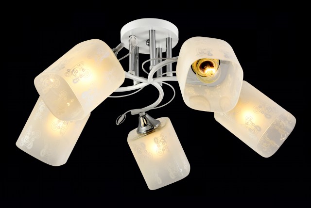 МС-XA1387B/5 WH+CR (4) светильник потолочный
