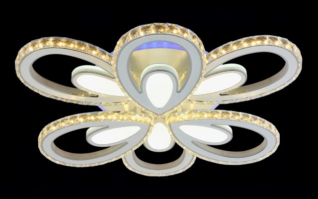 МС-XI3907A/6 WH+CR (RGB) Led 183W+5W 3000K+4000K+6500K диммер (1) светильник потолочный