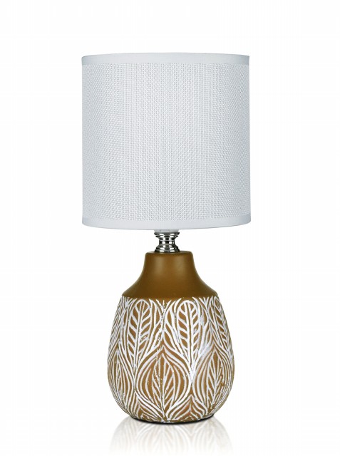 В-HS8372-1 light brown+white shade, размер: 130*130*275мм (24) светильник настольный