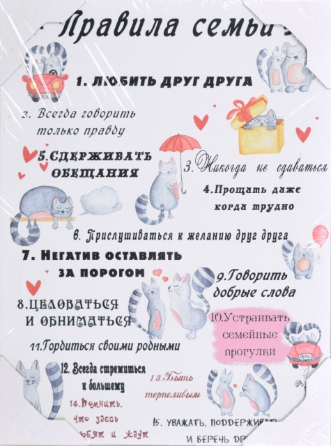 30*40 250 - Мотивационная надпись. Материал: холст синтетический,подрамник МДФ. Упакована в защитную