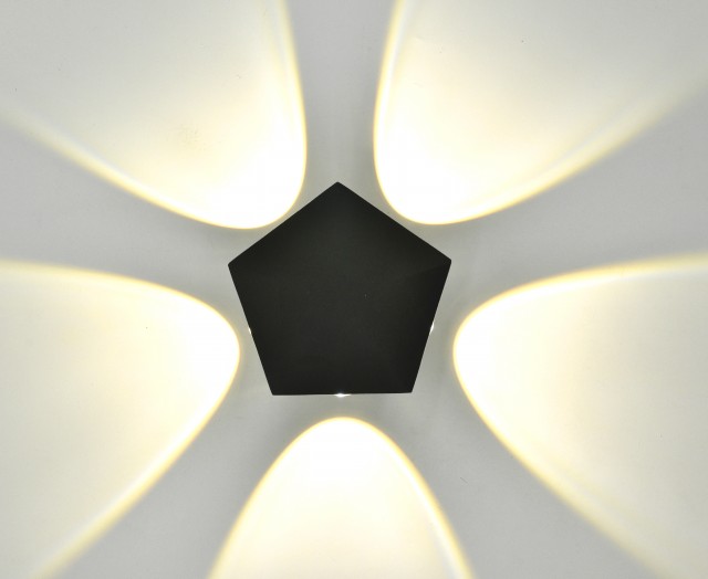Х-B20951/5 BK LED 5*1W 4000K (25) светильник настенный