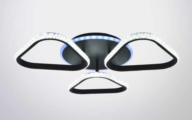 Х20701/3+1M BK подсветка RGB LED 65W 3000K-4000K-6000K диммер (5) светильник потолочный