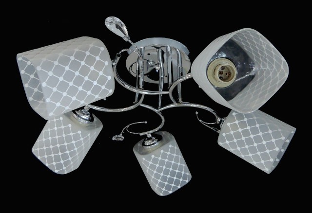ДС9838B/5 CR (4) светильник потолочный