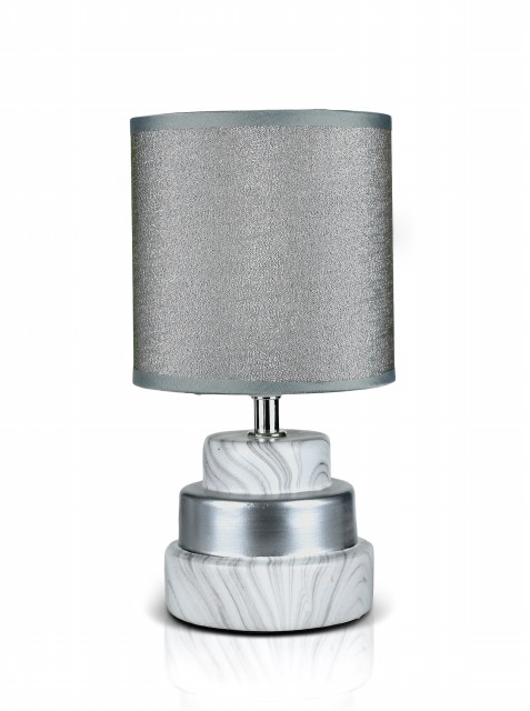 В-HS8480 silver+silver shade, размер: 130*130*240мм (24) светильник настольный