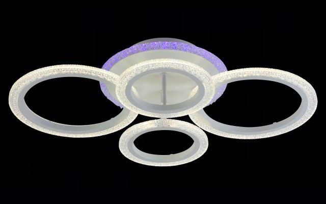 МС-LI8429/4 WH (RGB) Led 43W+4W 3000K+4000K+6500K диммер (1) светильник потолочный