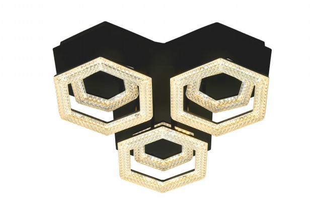 Д3730/3+3C BK Led 132W 3000K+4000K+6500K диммер (1) светильник потолочный