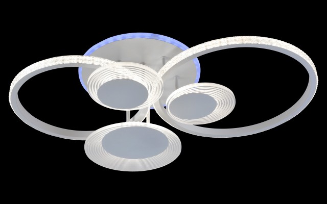 МС-DK5884/5 WH (RGB) Led 71W+5W 3000K+4000K+6500K диммер (1) светильник потолочный