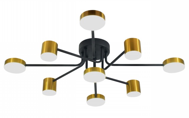 Х20609/5+4 BK+BRASS LED92W 3000-4000-6000K Dimmer (5) светильник потолочный