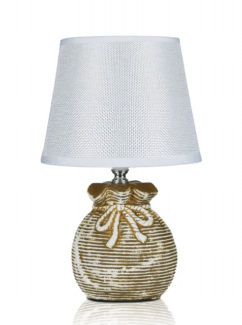 В-HS8261 light brown+white shade, размер: 180*180*300мм (18) светильник настольный