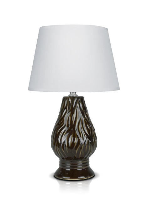 А-LE749 Brown+White абажур, размер: 230*230*360мм (16) светильник настольный