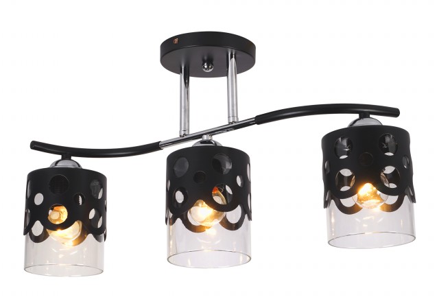 МС-MH31071A/3 BK+CR (6) светильник потолочный