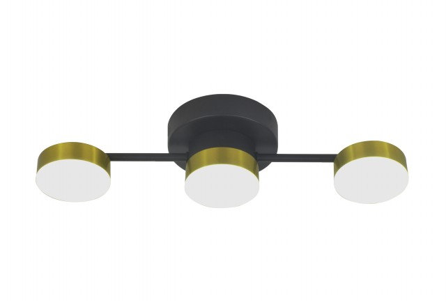 Х20601/3 BK+BRASS LED36W 3000-4000-6000K Dimmer (5) светильник потолочный