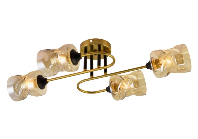 МС-XA1399B/4 BK+COPPER (6) светильник потолочный