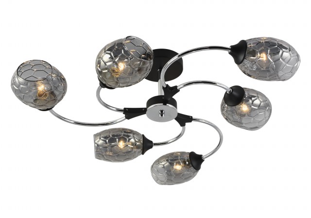МС-XA1365B/6 BK+CR (4) светильник потолочный