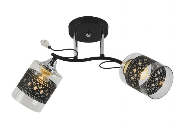 МС-XA1378B/2 BK+CR (10) светильник потолочный