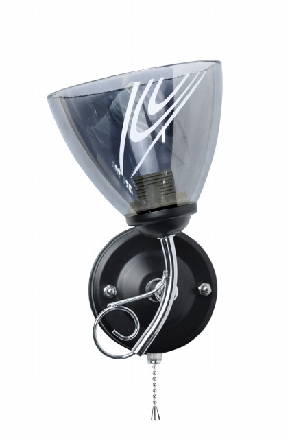 ДС-B9907B/1 CR+BLK (10) светильник настенный