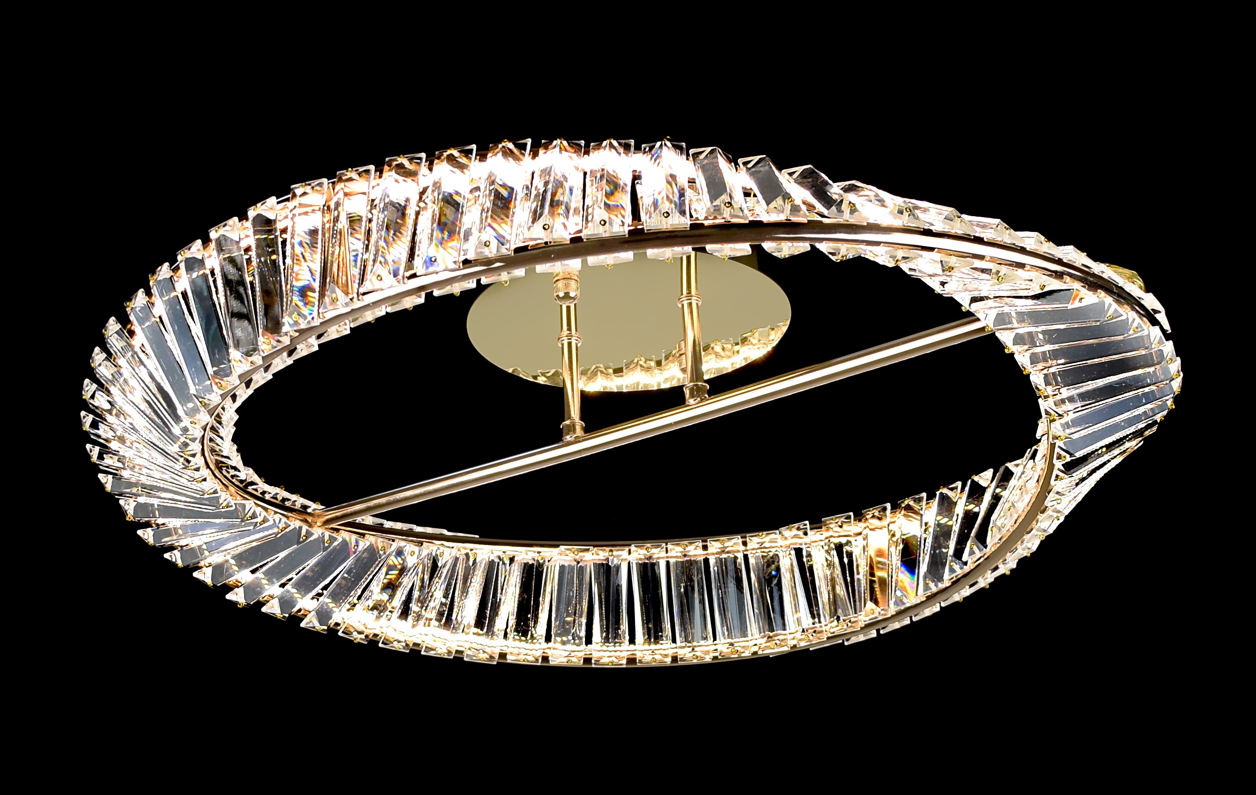 C6312-60 FGD Led 3000+6000K, 72W, диммер, хрусталь, размер: 600*530*190мм (1) светильник потолочный