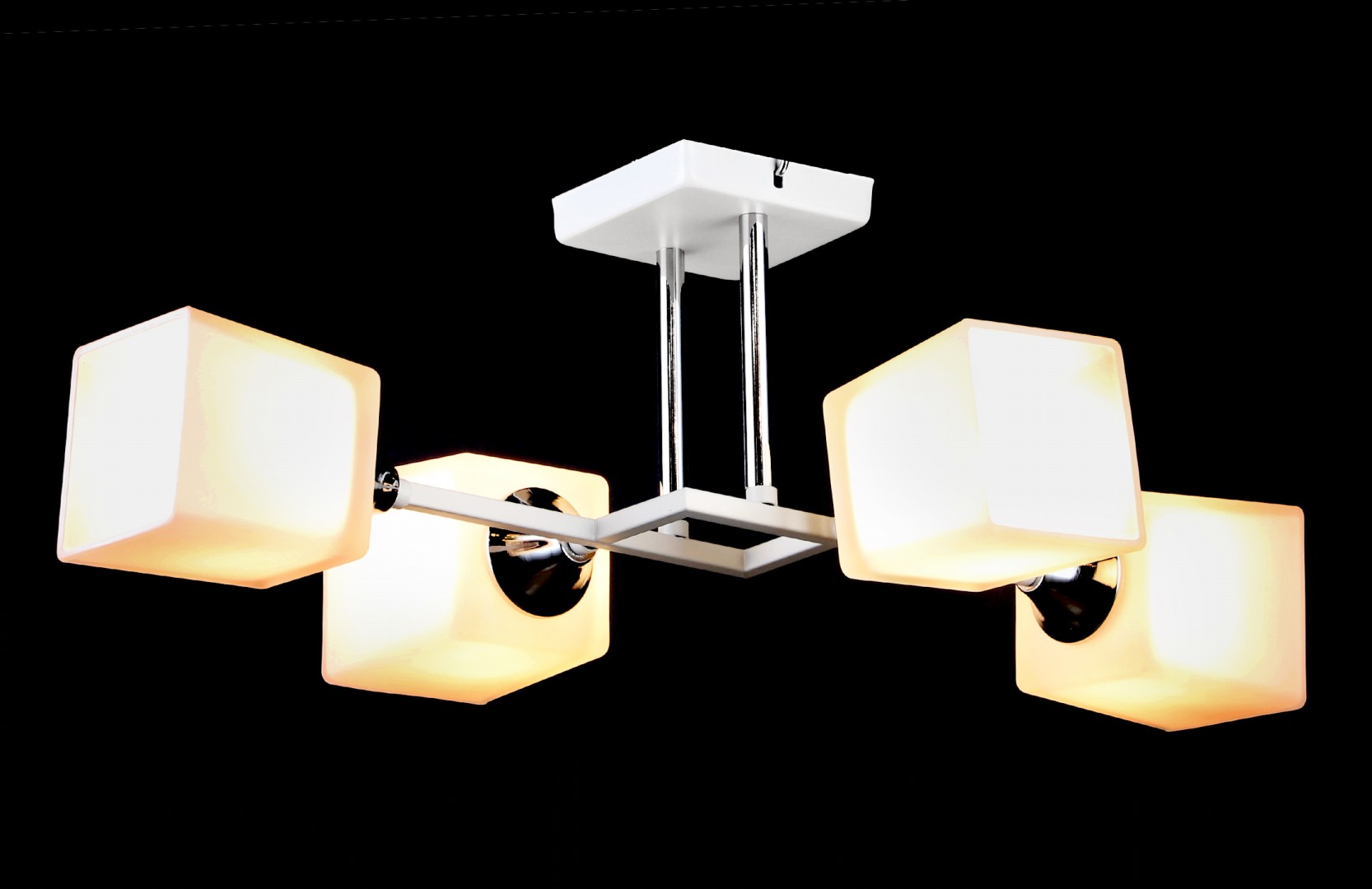 ВР-N6399/4 WT+CR L545*W335*H195мм (4) светильник потолочный