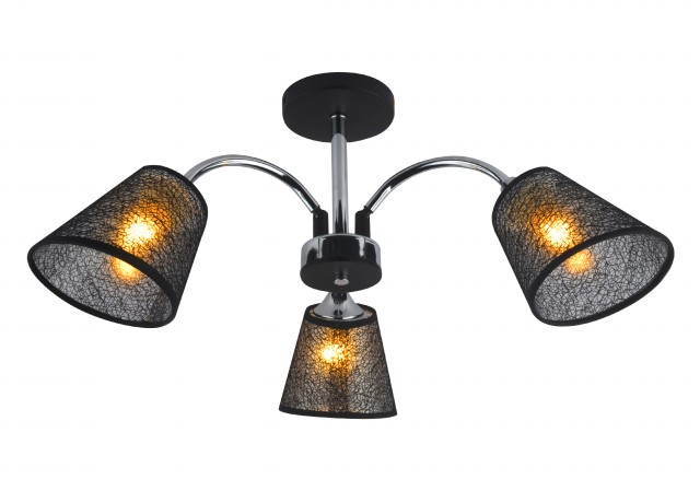 МС-MH39034/3 BK+CR (6) светильник потолочный