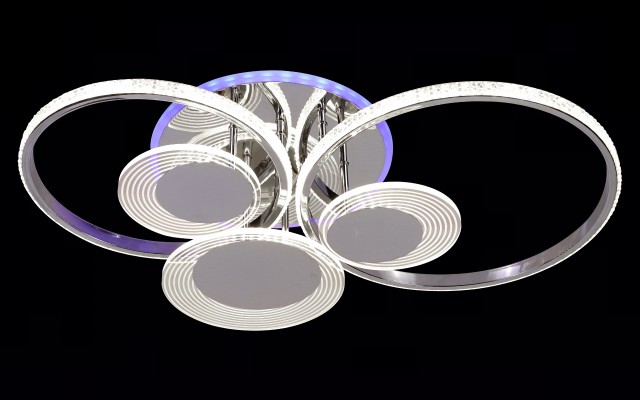 МС-DK5884/5 CR (RGB) Led 71W+5W 3000K+4000K+6500K диммер (1) светильник потолочный