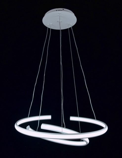 Б7473/2 WT D400мм+D600мм Led 200W 3000K+4000K+6500K диммер (1) светильник потолочный