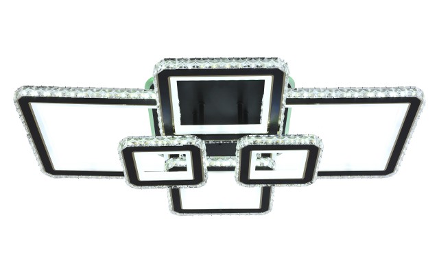 МС-XI3904/6 BK+FGD (RGB) Led 218W+6W 3000K+4000K+6500K диммер (1) светильник потолочный