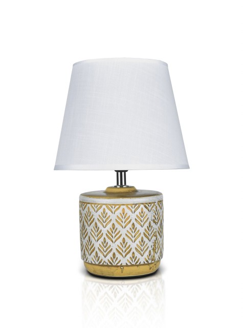 К-EA022 Ancient+White shade H32см (24) светильник настольный