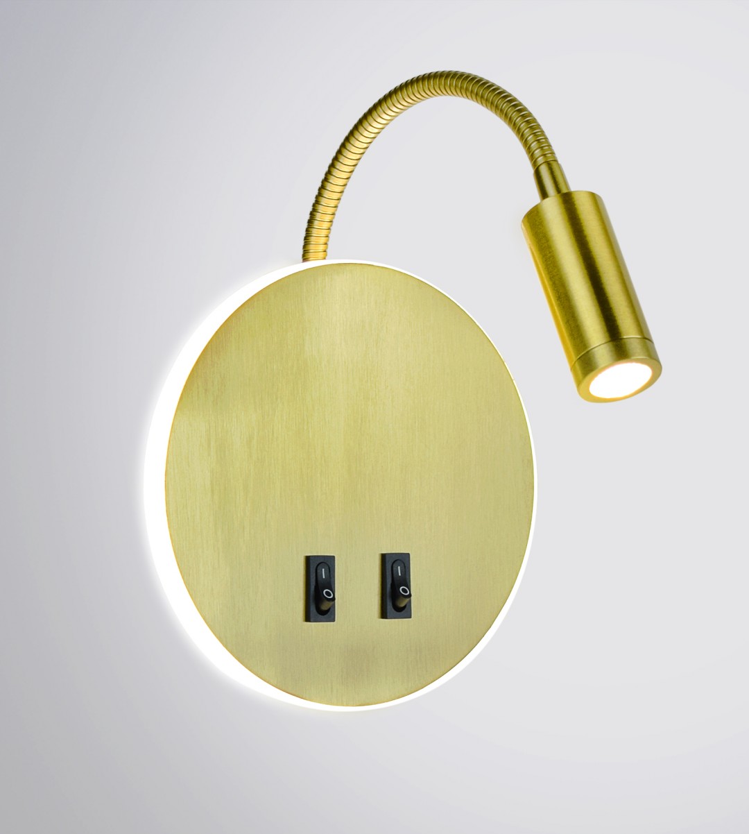 KL-RDL043 Brass Led 9+3W 4000K Размер: D14см (40) светильник настенный