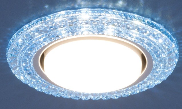 3030 GX53 BL синий LED3W BL без лампочки в комплекте, точечный свет