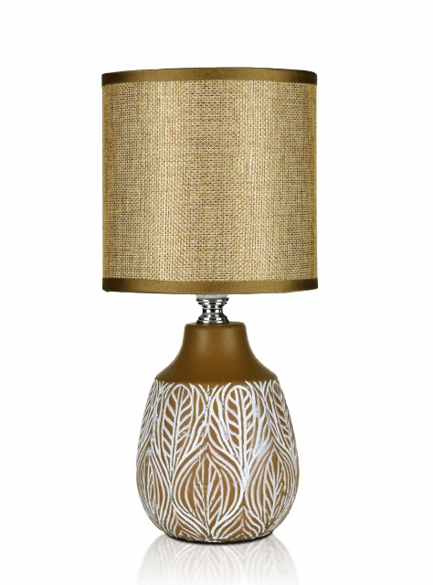 В-HS8372-1 light brown+light brown shade, размер: 130*130*275мм (24) светильник настольный