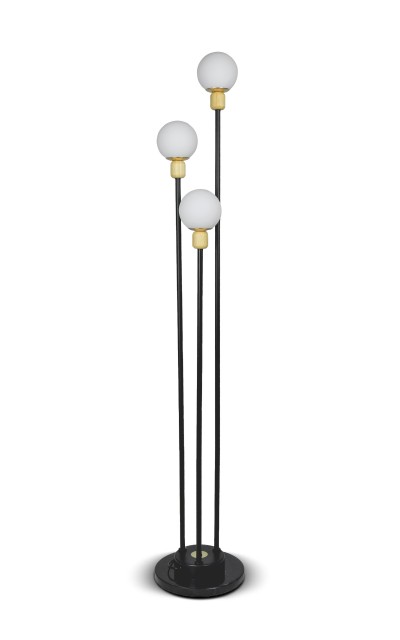 М7007 BK+WT (2) светильник напольный