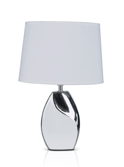 Д-JM1859 Sliver+White, размер: 280*195*425мм (6) светильник настольный