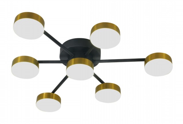 Х20601/7 BK+BRASS LED72W 3000-4000-6000K Dimmer (5) светильник потолочный