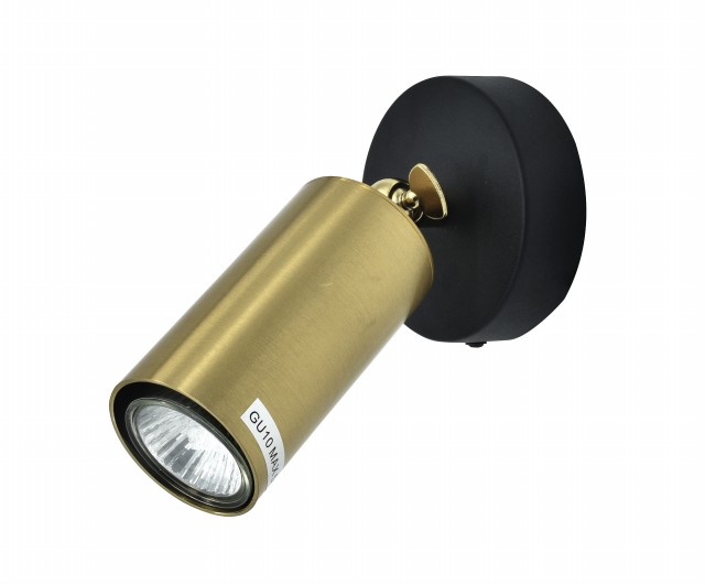 Х20610-1 BK+BRASS GU10 (25) светильник потолочный